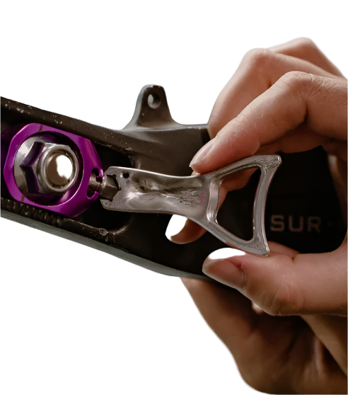 Axle Block Wrench, Bottle Opener & Keychain | Prickly Axle Blocks | By Prickly Motorsports