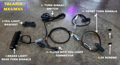 Project 9 Turn Signal & Brake Light Kit | Plug‑N‑Play| for Sur-Ron, Talaria & E-Ride Pro 3.0 | by Project 9 Designs