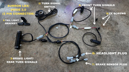Project 9 Turn Signal & Brake Light Kit | Plug‑N‑Play| for Sur-Ron, Talaria & E-Ride Pro 3.0 | by Project 9 Designs