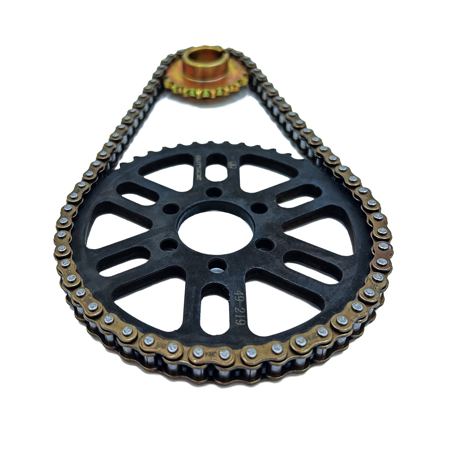 219 KMC Non-Sealed Primary Belt to Economy Chain Conversion Kit | Surron LBX