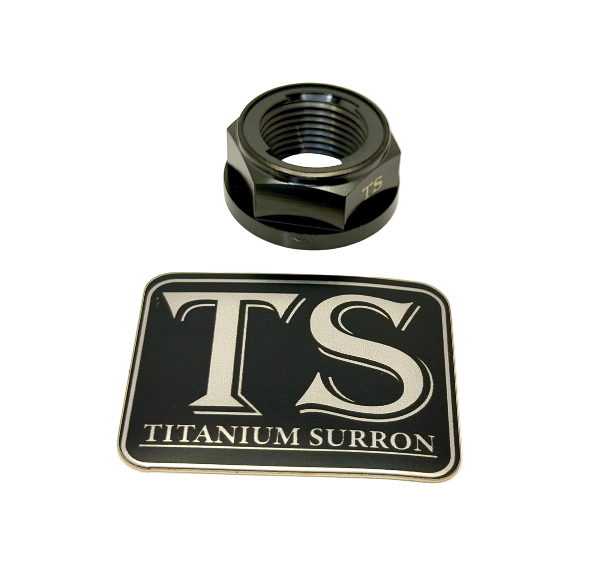 Titanium Rear Axle Nut - E-Moto - M12 / M14 Metal Locking Nut