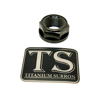 Titanium Rear Axle Nut - E-Moto - M12 / M14 Metal Locking Nut