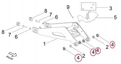 Bearing Kit | Swingarm |12mm Shaft | E Ride Pro SR/3.0/4.0