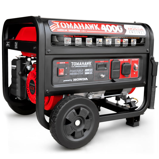 Tomahawk TG4000H 4000W Honda Generator | E-Moto Charging & Backup Power
