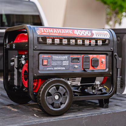 Tomahawk TG4000H 4000W Honda Generator | E-Moto Charging & Backup Power