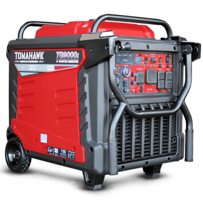Tomahawk TG9000i 10500W Inverter Generator | E-Moto Charging, 120V/240V & Backup Power