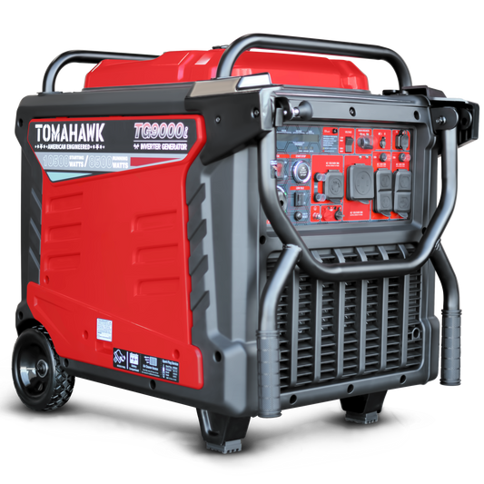 Tomahawk TG9000i 10500W Inverter Generator | E-Moto Charging, 120V/240V & Backup Power