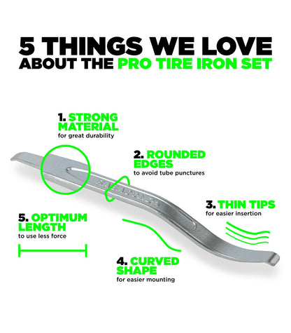 Pro Tire Iron Set in Bag for Emoto