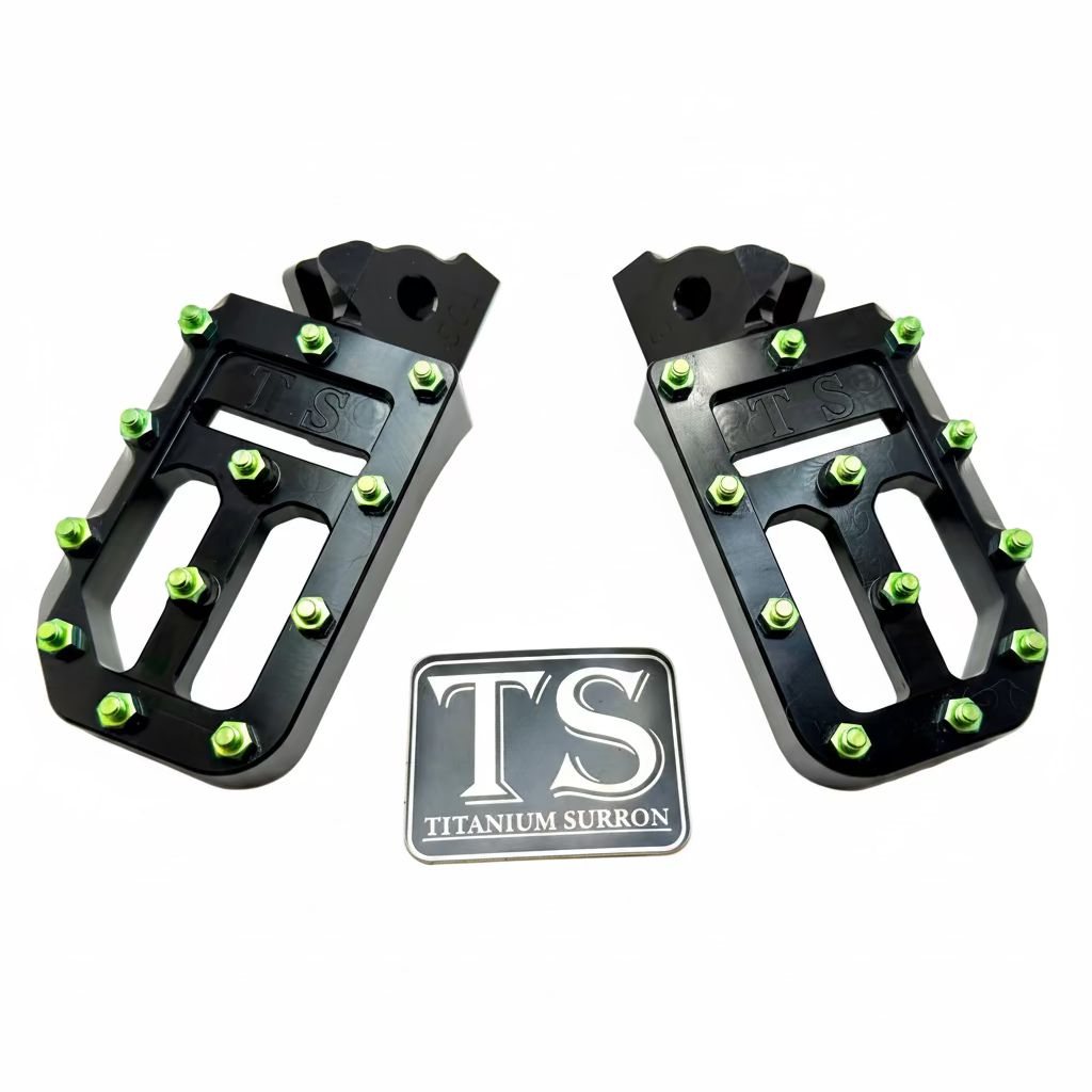 Titanium Surron Custom Foot Pegs | Surron-Style Light E-Moto