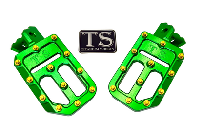 Titanium Surron Custom Foot Pegs | Surron-Style Light E-Moto