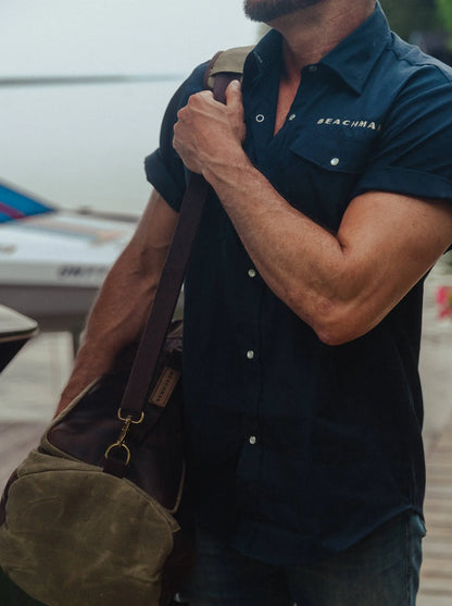 Blue Collar Work Shirt | Durable Everyday Shopwear | By Beachman