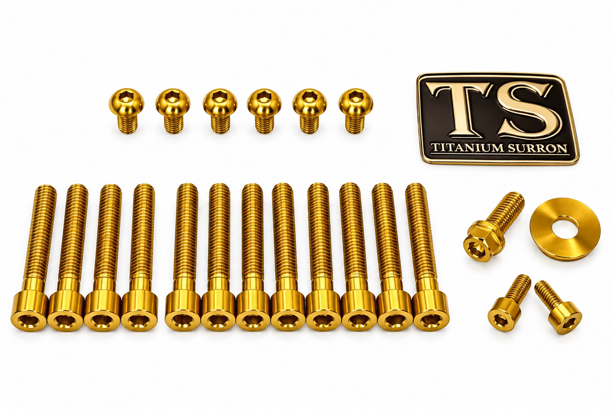 Titanium Fork Bolt Kit | Sirris F43 Suspension Fork (22 Pieces)