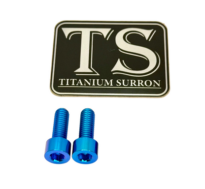 Titanium Motor Shaft Cover Bolts (Set of Two) Surron, Talaria, Segway, 79 Bike