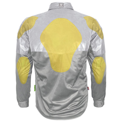 Ultra Reflective Shirt "Twilight Titanium" - Gray with Pads - REVRides