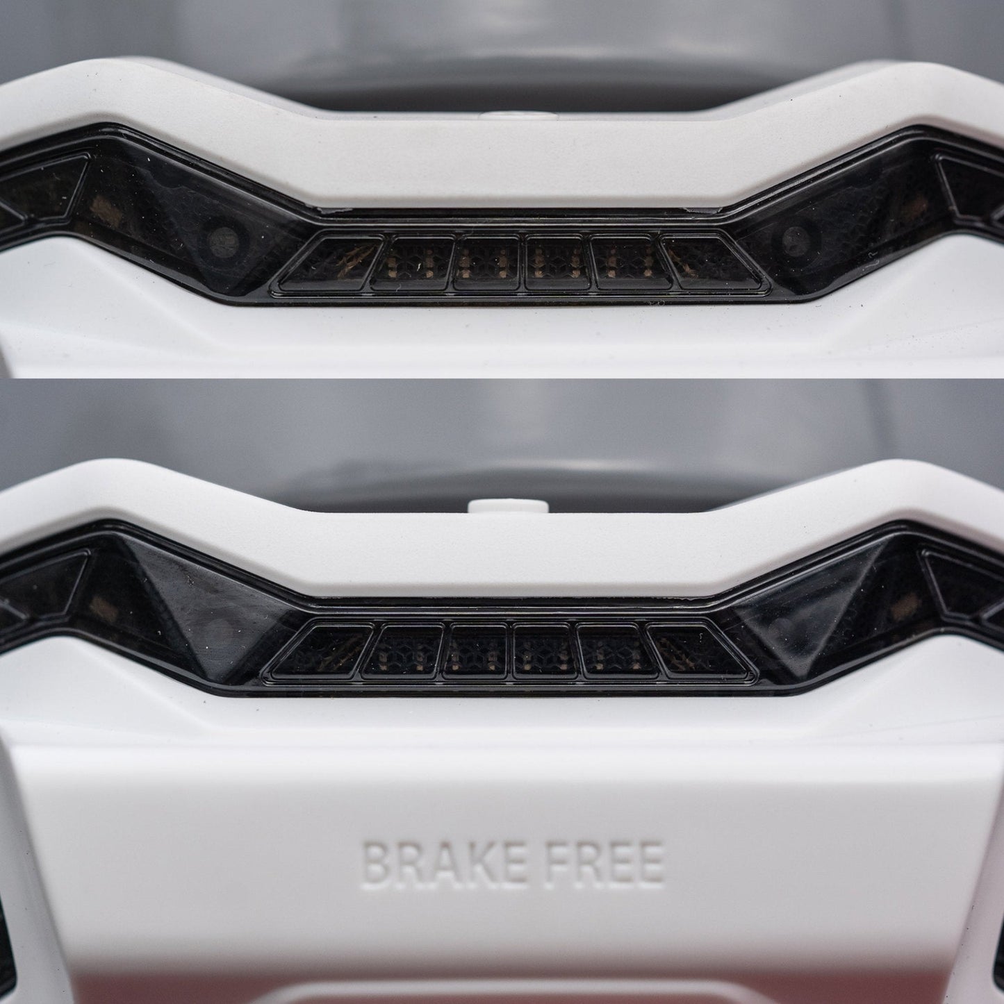 White Brake Free LED Brake Light  USB-C