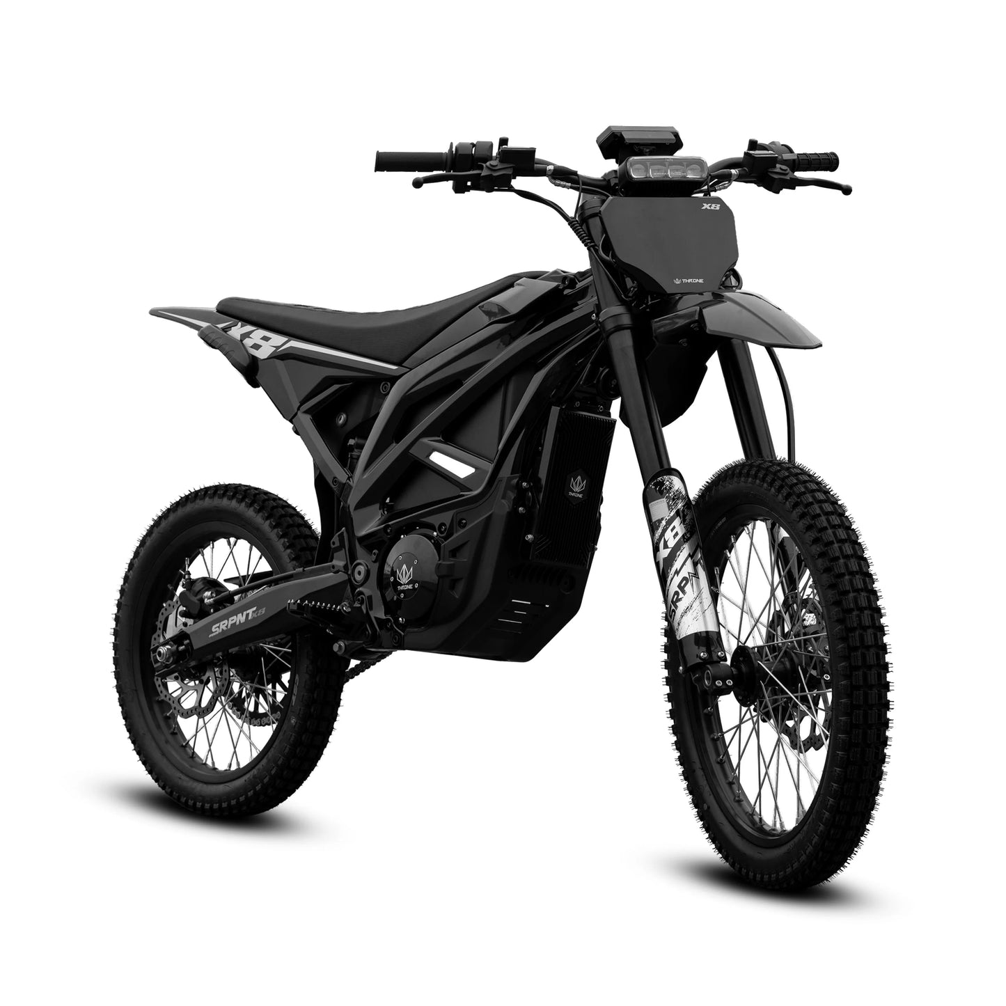 SRPNT X8 Electric Dirt Bike by Throne | 72V Mid-Size Long Range e-Moto