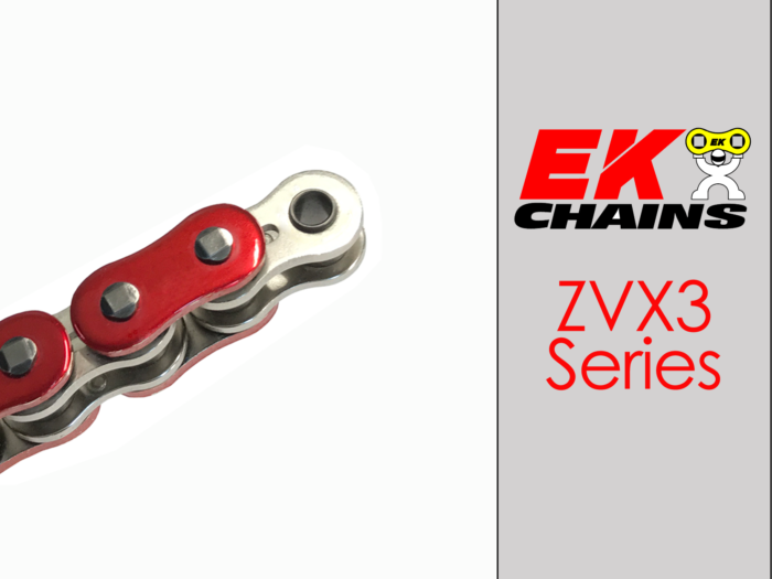 EK 520 MVXZ Quadra-X Ring Chain (Colors)  120 Link | For Electric and Street Motorcycles Colored Chain Built for Strength, Style