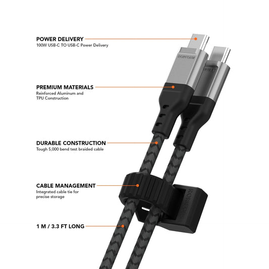 PowerTrip 100W USB-C Charging Cable for Apple, Android, and more! | By Rokform