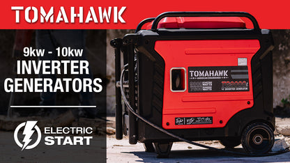 Tomahawk TG9000i 10500W Inverter Generator | E-Moto Charging, 120V/240V & Backup Power