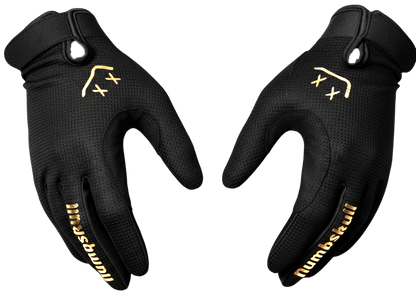 Menace Moto/MTB Gloves 2.0: Black/Gold