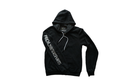 Fleece Hoodie | Prickly Sleeve Logo & Fish Back | By Prickly Motorsports