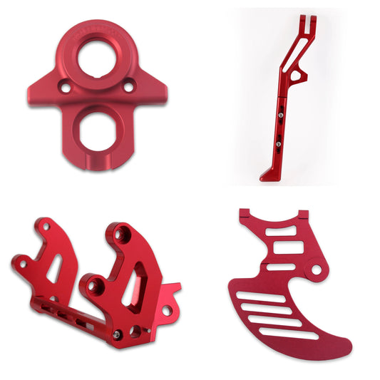 Emoto Billet Upgrade Bundle | Red | Surron, Eride pro, 79 bike