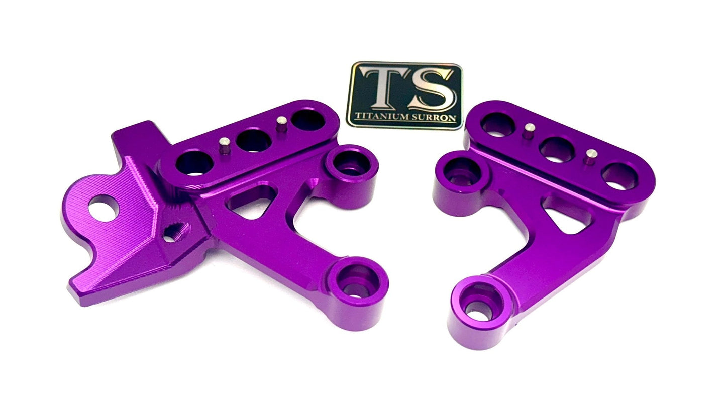 Custom CNC Aluminum Footpeg Bracket for E-Ride Pro and Surron