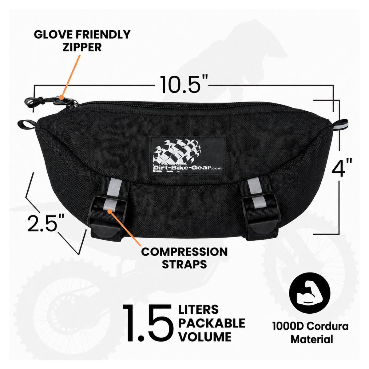 Handlebar Bag | Dirt Bike Storage | By  Dirt Bike Gear