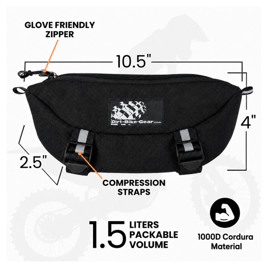 Handlebar Bag | Dirt Bike Storage | By  Dirt Bike Gear