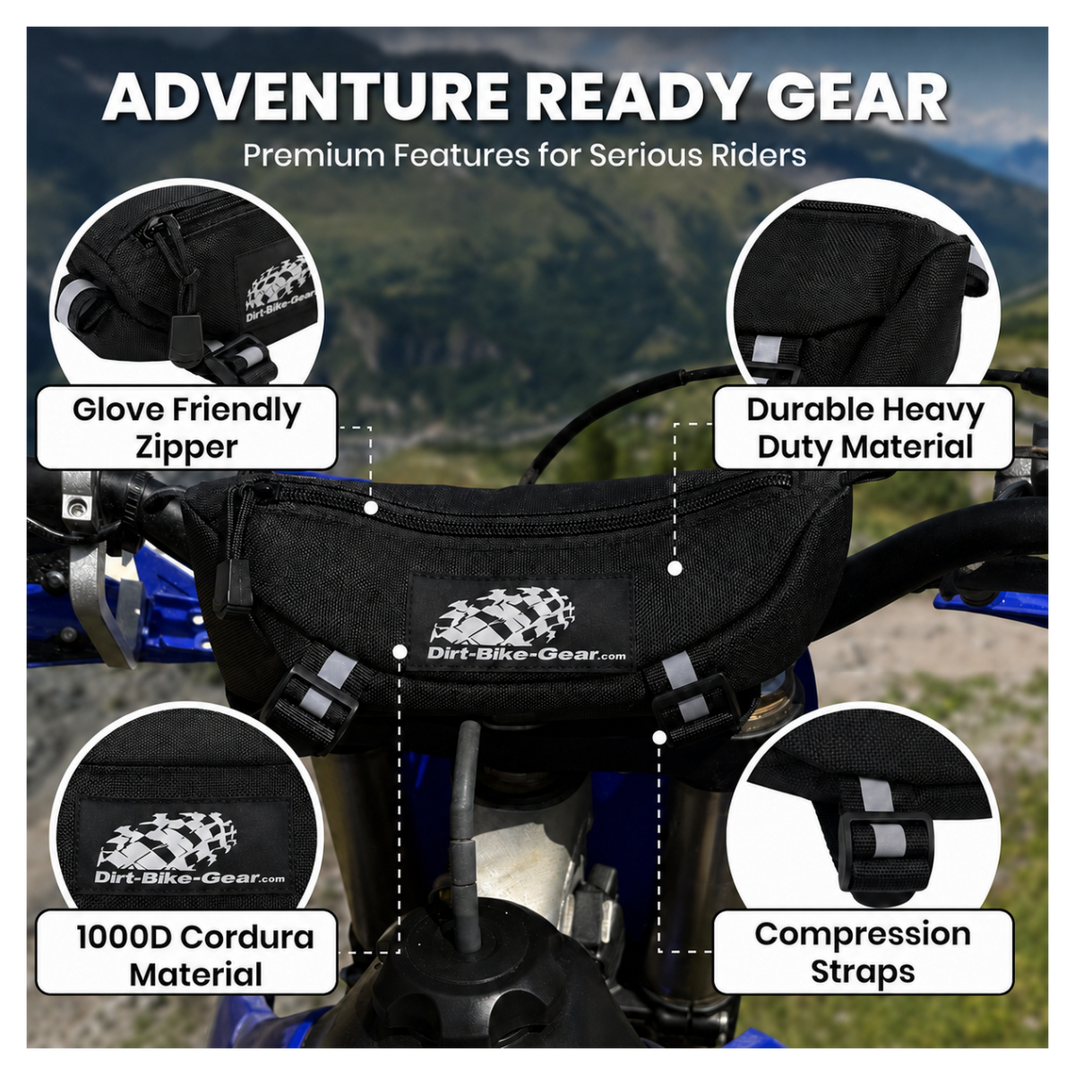 Handlebar Bag | Dirt Bike Storage | By  Dirt Bike Gear