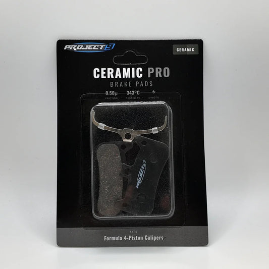 Project 9 Formula 4-Piston Performance Brake Pads | E-Motos and Electric Dirt Bikes