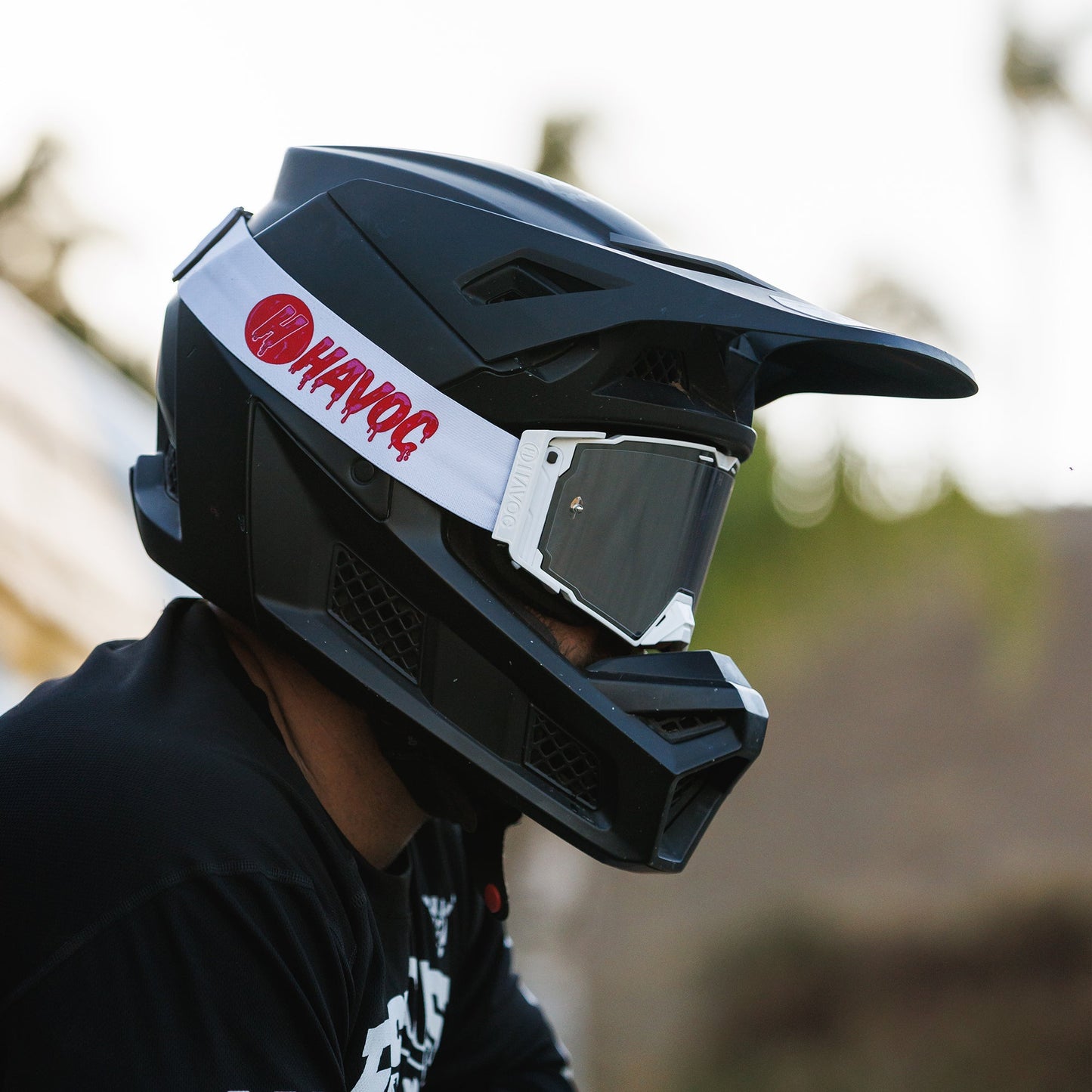 Drip Helios Goggles | Havoc White and Rose Crystal HD | Off-Road and Motocross Riders