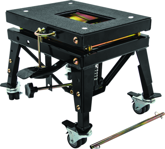 BikeMaster MX Scissor Lift with Wheels | 350 lb Dirt Bike Maintenance Stand