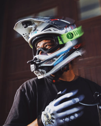 Elusive Infinity Goggles | Havoc Neon, Silver and Black | Off-Road and Motocross Riders