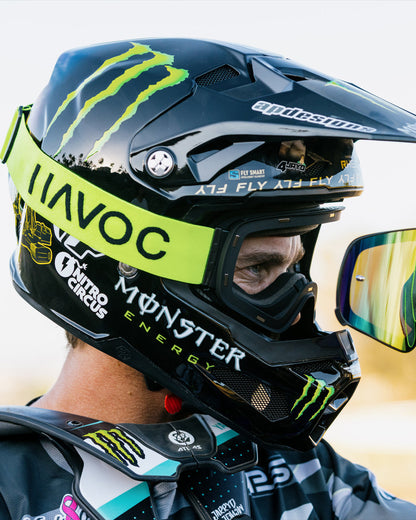 Elusive Infinity Goggles | Havoc Neon, Silver and Black | Off-Road and Motocross Riders