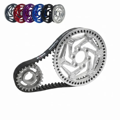CNC Billet Primary Pulley + Belt Kit | Surron, E-Ride Pro S/SS, 79 Bike Falcon S | By EBG