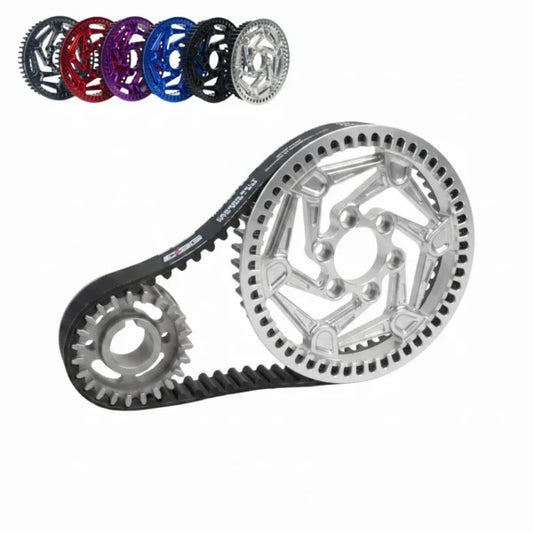 CNC Billet Primary Pulley + Belt Kit | Surron, E-Ride Pro S/SS, 79 Bike Falcon S | By EBG