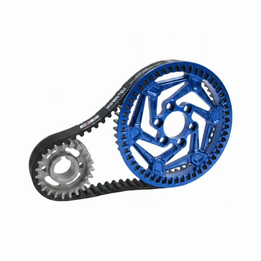 CNC Billet Primary Pulley + Belt Kit | Surron, E-Ride Pro S/SS, 79 Bike Falcon S | By EBG