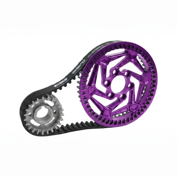 CNC Billet Primary Pulley + Belt Kit | Surron, E-Ride Pro S/SS, 79 Bike Falcon S | By EBG