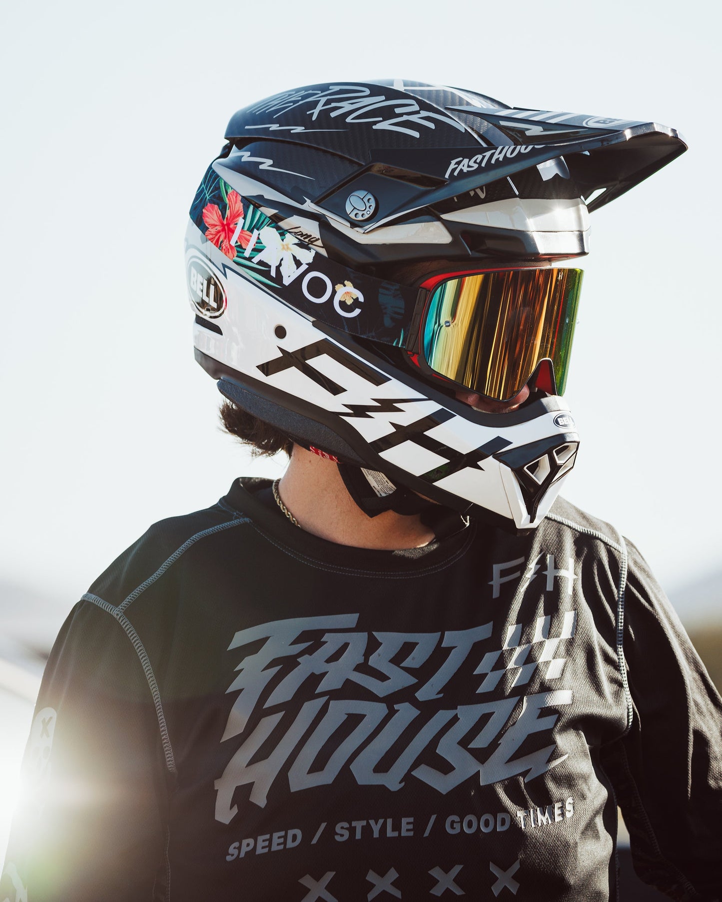 Tropical Infinity Goggles | Havoc Rainbow and Red | Off-Road and Motocross Riders