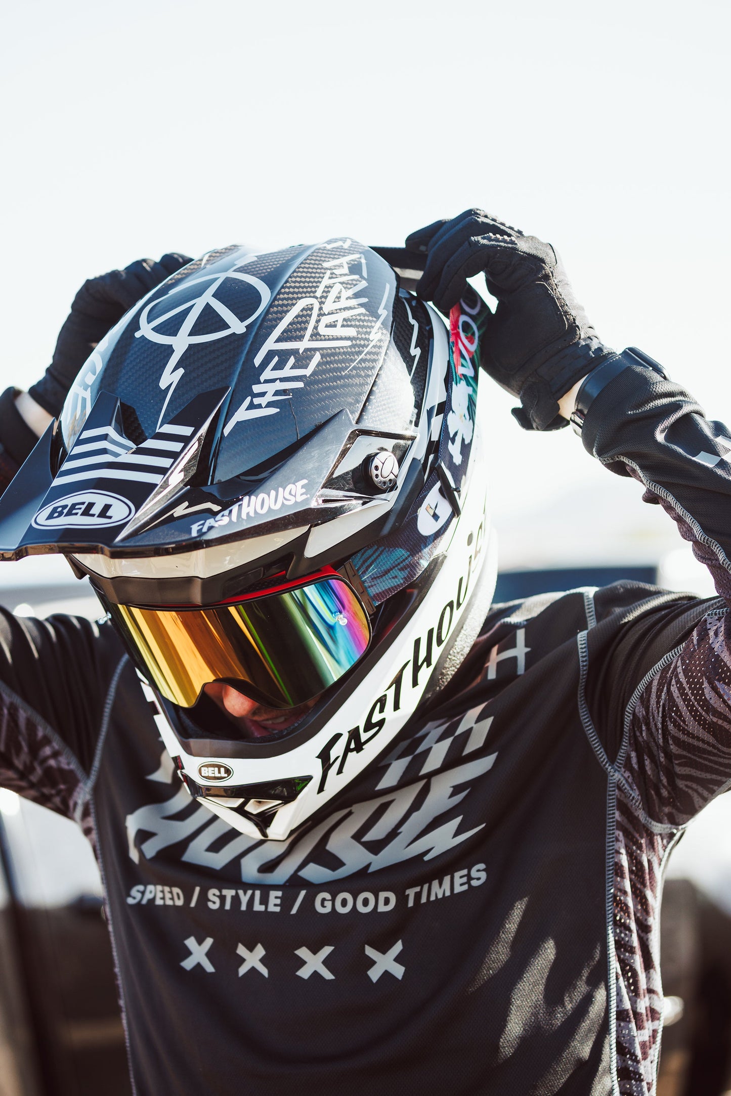 Tropical Infinity Goggles | Havoc Rainbow and Red | Off-Road and Motocross Riders