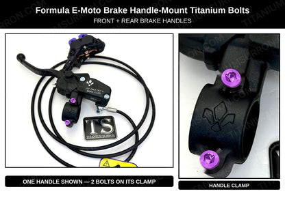 Titanium Brake Handle Mount Bolts | Formula E-Moto Brakes