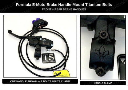 Titanium Brake Handle Mount Bolts | Formula E-Moto Brakes