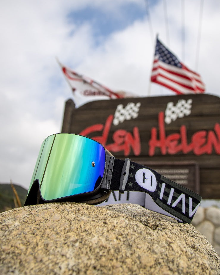 States Infinity Goggles | Havoc Black and Green | Off-Road and Motocross Riders