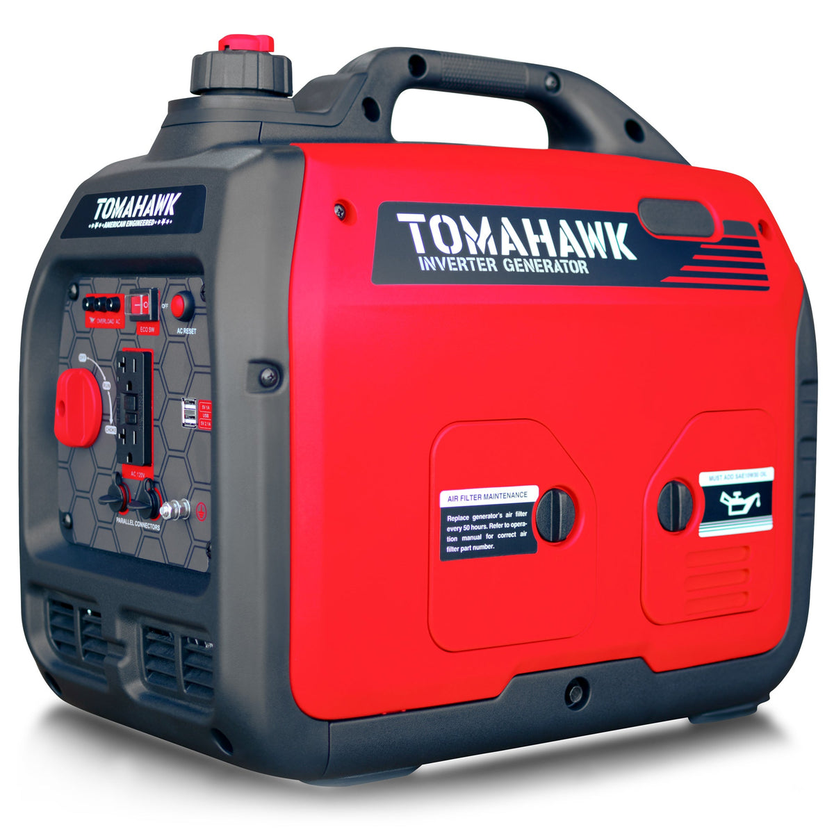 Tomahawk TG2000i 2100W Inverter Generator | Super quiet E-Moto Charging, Camping & Backup Power