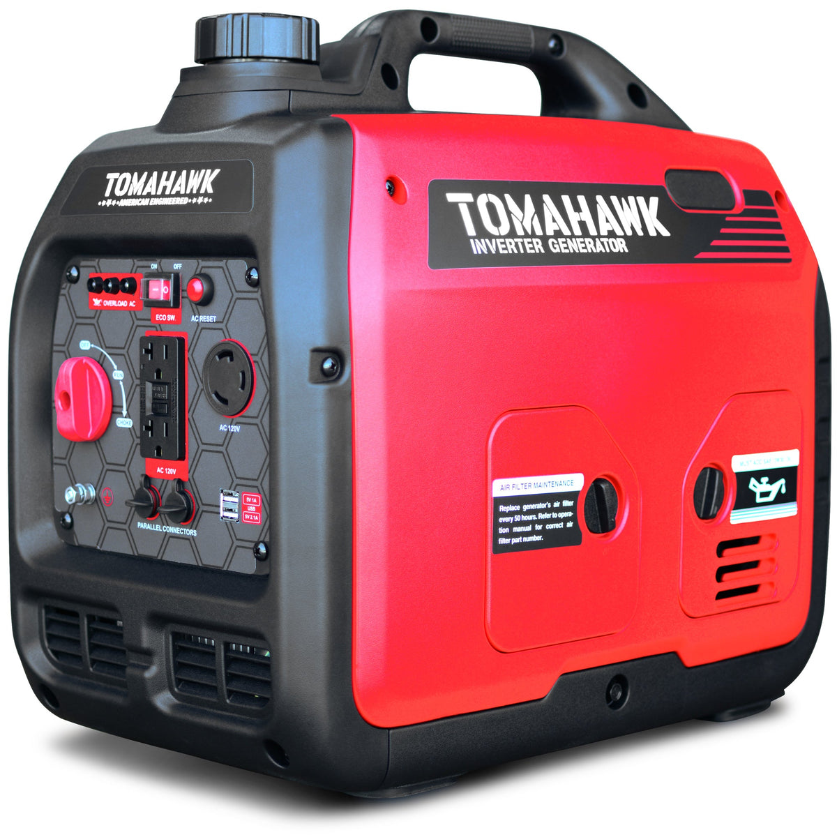 Tomahawk TG3000i 3000W Inverter Generator | Super Quiet E-Moto Charging, & Backup Power