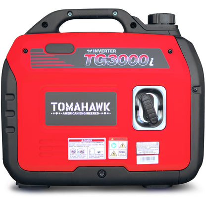 Tomahawk TG3000i 3000W Inverter Generator | Super Quiet E-Moto Charging, & Backup Power