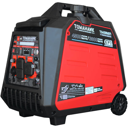 Tomahawk TG4500iEFI 4500W EFI Inverter Generator | E-Moto Charging & Backup Power