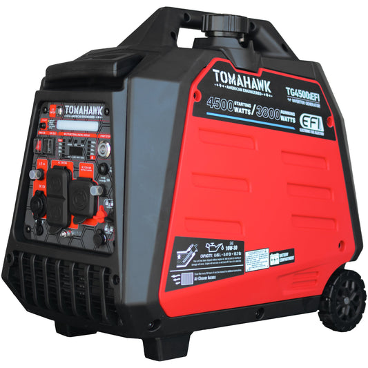 Tomahawk TG4500iEFI 4500W EFI Inverter Generator | E-Moto Charging & Backup Power