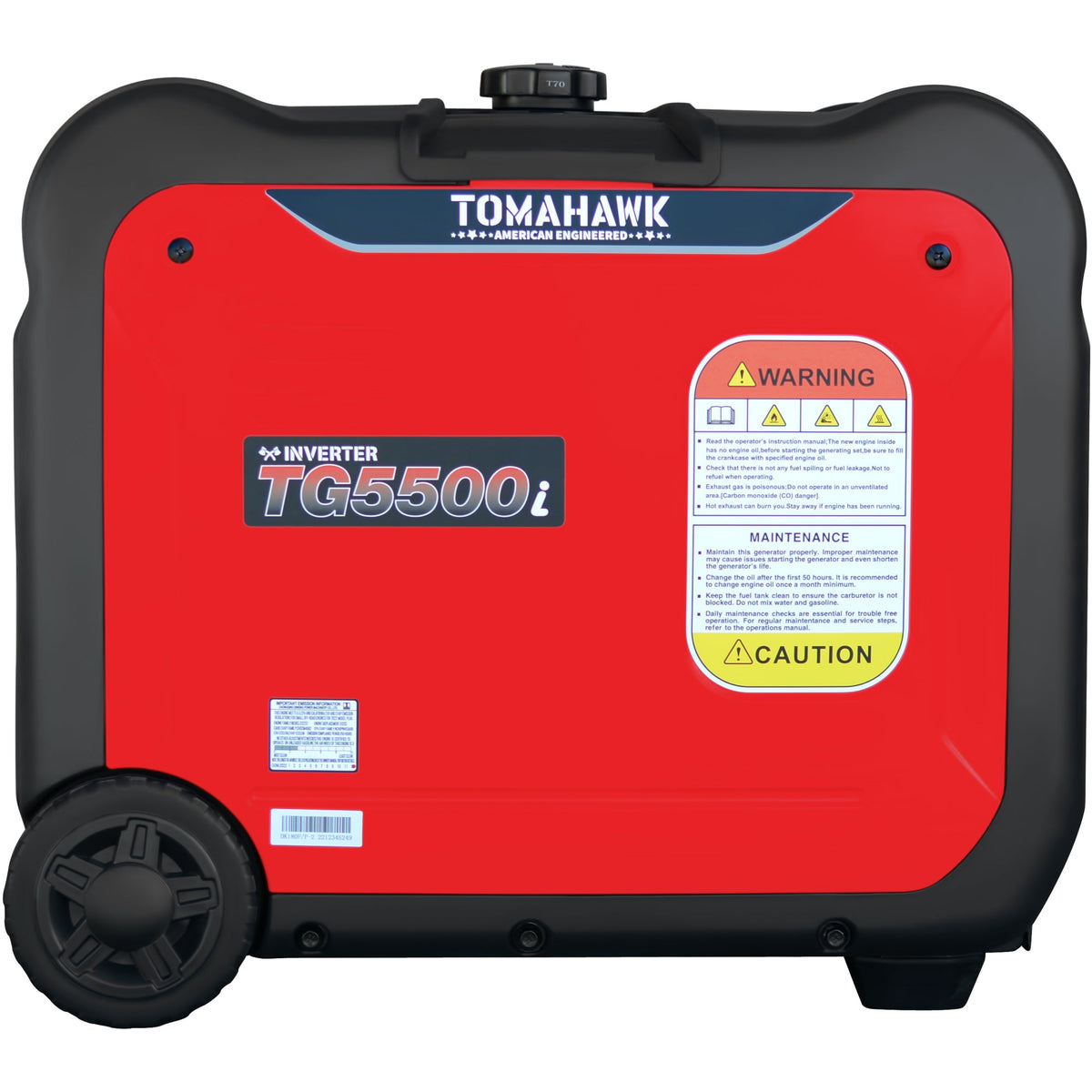 Tomahawk TG5500i 5500W Inverter Generator | E-Moto Charging, 120V/240V & Backup Power